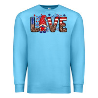 Ocean Blue Love gnome Premium Sweatshirt - Neo Western