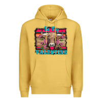 Antique Gold be my valentine with cow Premium Hoodie - AdoDesignShop
