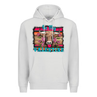 Dove Grey be my valentine with cow Premium Hoodie - AdoDesignShop