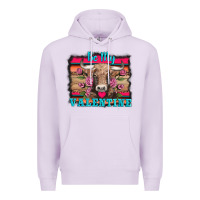 Lilac be my valentine with cow Premium Hoodie - AdoDesignShop