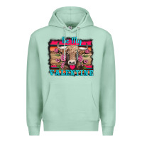 Seafoam be my valentine with cow Premium Hoodie - AdoDesignShop