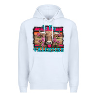 White be my valentine with cow Premium Hoodie - AdoDesignShop