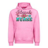 Fuchsia Pink western blessed nurse pink floral arrow Urban Hoodie - BarkalooDesign