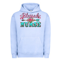 Pigment Grape Ice western blessed nurse pink floral arrow Urban Hoodie - BarkalooDesign