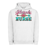 Pigment Lunar Rock western blessed nurse pink floral arrow Urban Hoodie - BarkalooDesign