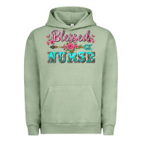 Pigment Oil Green western blessed nurse pink floral arrow Urban Hoodie - BarkalooDesign