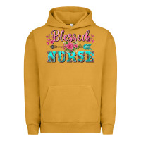 Pigment Peanut Butter western blessed nurse pink floral arrow Urban Hoodie - BarkalooDesign
