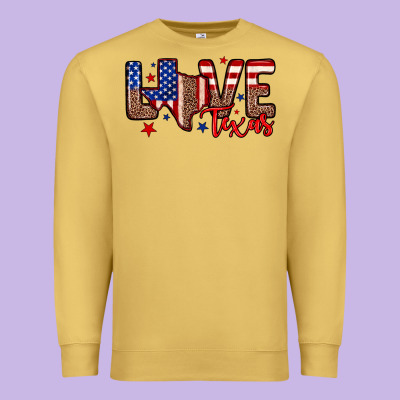 Love Texas Premium Sweatshirt Designed By Neo Western
