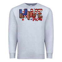 Heather Grey Love Texas Premium Sweatshirt - Neo Western