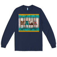 Navy western turquoise mama Long Sleeve Tee - BarkalooDesign