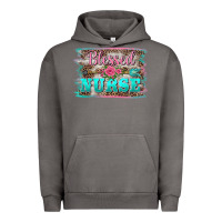 Pigment Tornado western blessed nurse pink floral arrow  background Urban Hoodie - BarkalooDesign