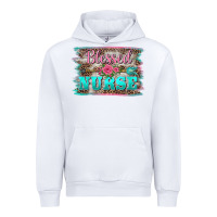 White western blessed nurse pink floral arrow  background Urban Hoodie - BarkalooDesign