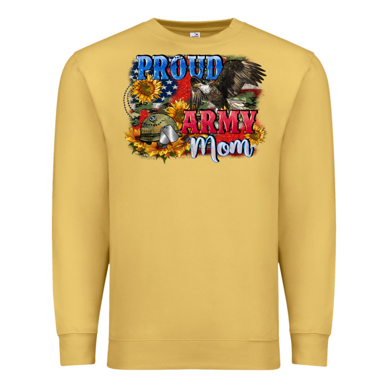 Proud Army Mom 4th Of July Premium Sweatshirt by CowGirlArtShop | Teevron