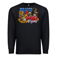 Black Proud army mom 4th of july Premium Sweatshirt - CowGirlArtShop