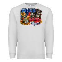 Dove Grey Proud army mom 4th of july Premium Sweatshirt - CowGirlArtShop