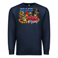 Navy Proud army mom 4th of july Premium Sweatshirt - CowGirlArtShop