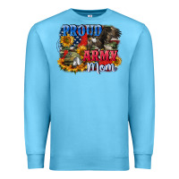 Ocean Blue Proud army mom 4th of july Premium Sweatshirt - CowGirlArtShop
