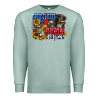Seafoam Proud army mom 4th of july Premium Sweatshirt - CowGirlArtShop