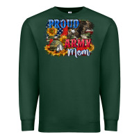 Sports Green Proud army mom 4th of july Premium Sweatshirt - CowGirlArtShop