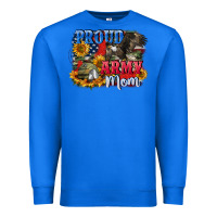 True Royal Proud army mom 4th of july Premium Sweatshirt - CowGirlArtShop