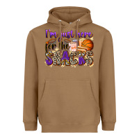 Toasted Coconut i'm just here for the snacks basketball Heavyweight Hoodie - Zillion Design Studio