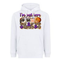 White i'm just here for the snacks basketball Heavyweight Hoodie - Zillion Design Studio