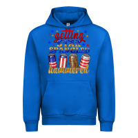 Cobalt getting star spangled hammered Urban Hoodie - NancyCooperArtShop
