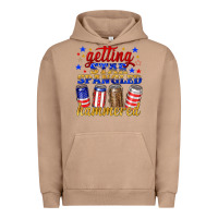 Pigment Burro getting star spangled hammered Urban Hoodie - NancyCooperArtShop