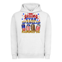 Pigment Lunar Rock getting star spangled hammered Urban Hoodie - NancyCooperArtShop