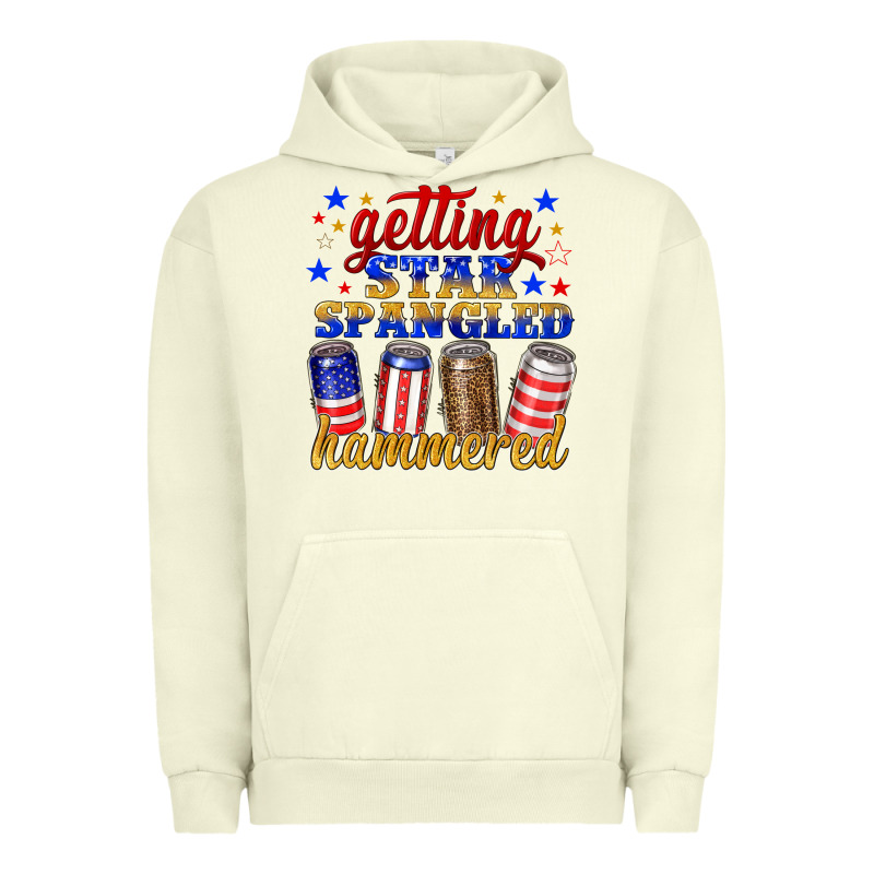 Getting Star Spangled Hammered Urban Hoodie by NancyCooperArtShop | Teevron