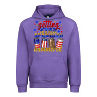 Tulip getting star spangled hammered Urban Hoodie - NancyCooperArtShop