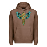 Chestnut wing cross Premium Hoodie - Artiststas