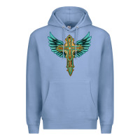 Colony Blue wing cross Premium Hoodie - Artiststas