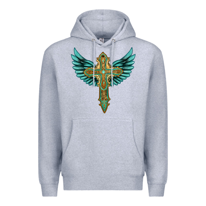 Wing Cross Premium Hoodie by Artiststas | Teevron