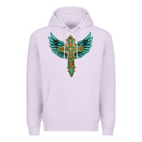 Lilac wing cross Premium Hoodie - Artiststas