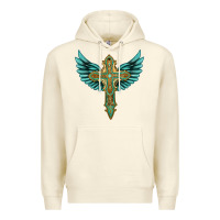 Sandshell wing cross Premium Hoodie - Artiststas