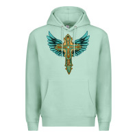Seafoam wing cross Premium Hoodie - Artiststas