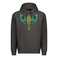 Smoke wing cross Premium Hoodie - Artiststas