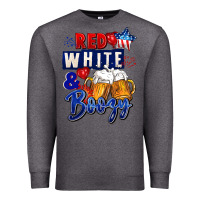 Red White And Boozy 4th Of July Premium Sweatshirt | Teevron