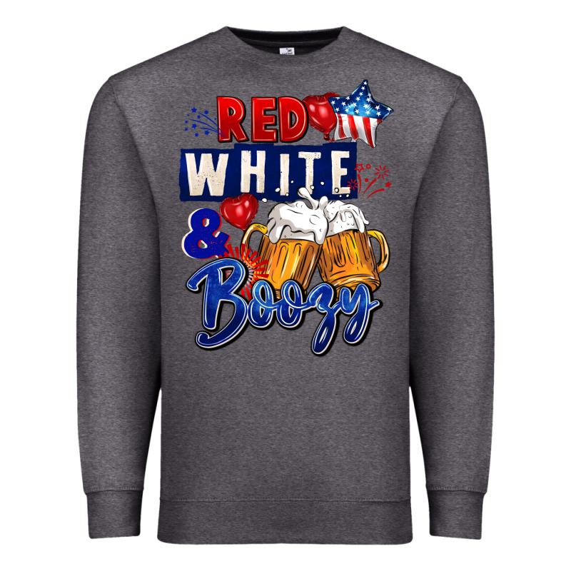 Red White And Boozy 4th Of July Premium Sweatshirt by CowGirlArtShop | Teevron