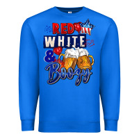 True Royal Red white and boozy 4th of july Premium Sweatshirt - CowGirlArtShop