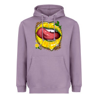 Lavender lemon lips with leopard Heavyweight Hoodie - texasbilliewilder