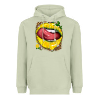 Matcha lemon lips with leopard Heavyweight Hoodie - texasbilliewilder