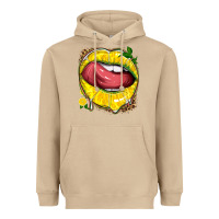 Mushroom lemon lips with leopard Heavyweight Hoodie - texasbilliewilder