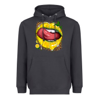 Smoke lemon lips with leopard Heavyweight Hoodie - texasbilliewilder
