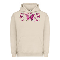 Pigment French Oak floral breast cancer butterfly Urban Hoodie - Jasminsmagicworld