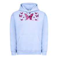 Pigment Grape Ice floral breast cancer butterfly Urban Hoodie - Jasminsmagicworld