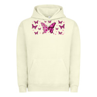 Pigment Pistachio floral breast cancer butterfly Urban Hoodie - Jasminsmagicworld