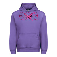 Tulip floral breast cancer butterfly Urban Hoodie - Jasminsmagicworld