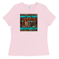 Bubblegum Pink nail tech life mug coaster Ladies Tee - BarkalooDesign
